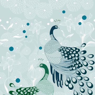 Digitaldruck-Tapete Blau, Pastellfarben Studio Onszelf (1030422)