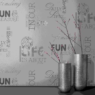 Tapete Grau, Silber SALE Marburg Vliestapete (1039844)
