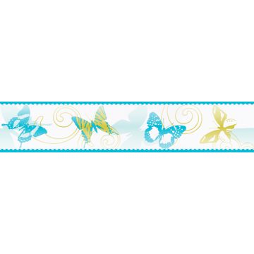 Bordüre Weiß, Blau AS-Creation Papier (1023600)