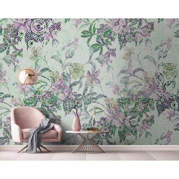 DD110291 Walls by Patel Mosaic Leaves