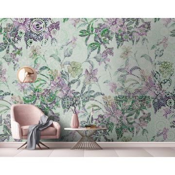 DD110291 Walls by Patel Mosaic Leaves