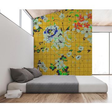 113822 Walls by Patel 2 Flower Plaid