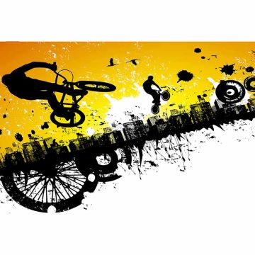 Digitaldruck-Tapete BMXRiders livingwalls (1034291)