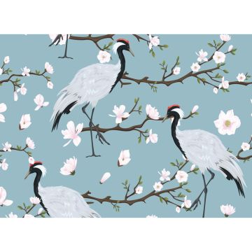 Digitaldruck-Tapete Japanese Cranes livingwalls (1031899)