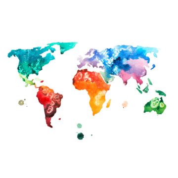 Digitaldruck-Tapete Colourful World 1 livingwalls (1031955)