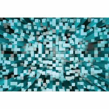 Digitaldruck-Tapete 3D Squares Blue livingwalls (1033851)