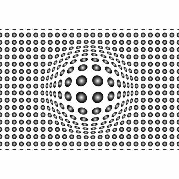 Digitaldruck-Tapete Dots Black and White livingwalls (1033853)