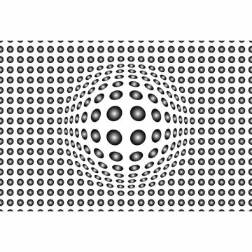 Digitaldruck-Tapete Dots Black and White livingwalls (1033853)