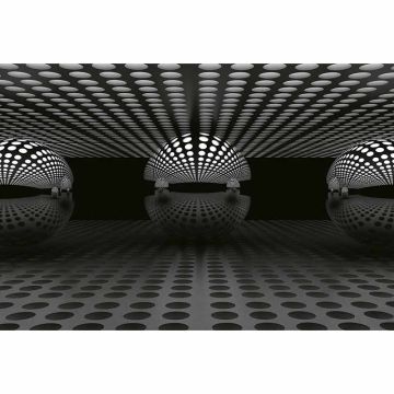 Digitaldruck-Tapete 3D Sphere Silver livingwalls (1033867)