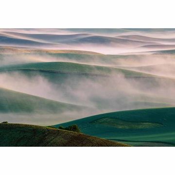Digitaldruck-Tapete Foggy Hills I livingwalls (1033878)