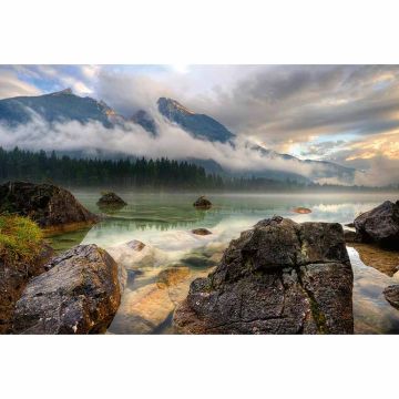 Digitaldruck-Tapete Mountain Lake livingwalls (1033929)
