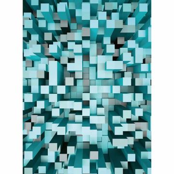 Digitaldruck-Tapete 3D Squares Blue livingwalls (1034014)