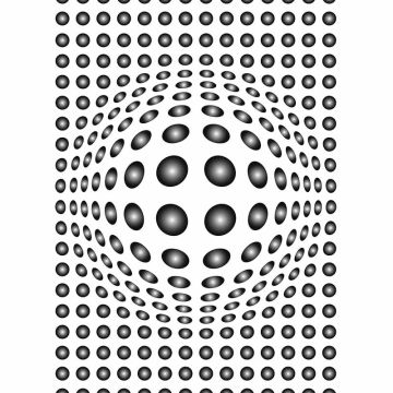 Digitaldruck-Tapete Dots Black And White livingwalls (1034015)
