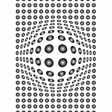 Digitaldruck-Tapete Dots Black And White livingwalls (1034015)