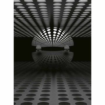 Digitaldruck-Tapete 3D Sphere Silver livingwalls (1034027)