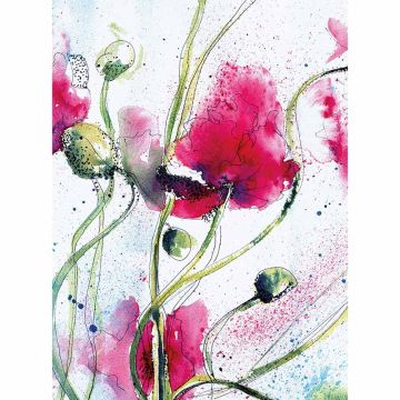 Digitaldruck-Tapete Poppies Watercolour livingwalls (1034096)