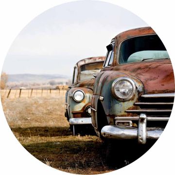 Digitaldruck-Tapete Old Rusted Cars livingwalls (1034158)