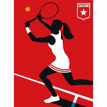 Digitaldruck-Tapete Tennisplayer livingwalls (1036424)