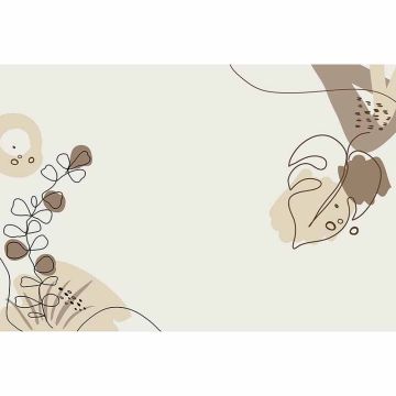 Digitaldruck-Tapete Drawn Leaves 2 livingwalls (1036438)