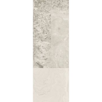 Digitaldruck-Tapete Grau, Silber Alicante White MASUREEL (1041012)