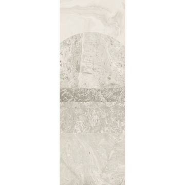 Digitaldruck-Tapete Grau, Silber Alicante White MASUREEL (1041014)