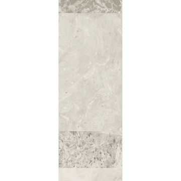 Digitaldruck-Tapete Grau, Silber Alicante White MASUREEL (1041015)