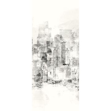Digitaldruck-Tapete Grau, Silber, Schwarz, Anthrazit Citysight Cloud MASUREEL (1041050)