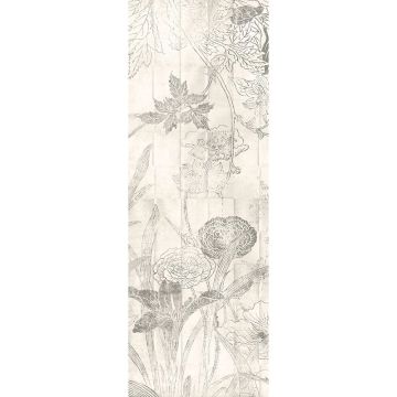 Digitaldruck-Tapete Grau, Silber Lei Crayon MASUREEL (1041086)