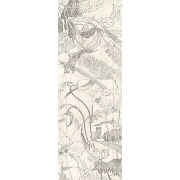 Digitaldruck-Tapete Grau, Silber Lei Crayon MASUREEL (1041087)