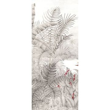 Digitaldruck-Tapete Grau, Silber Rainforest Night MASUREEL (1041123)