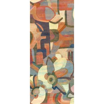 Digitaldruck-Tapete Braun, Orange, Terrakotta Warre Brick MASUREEL (1041144)