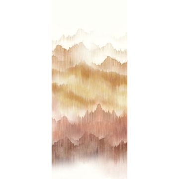 Digitaldruck-Tapete Beige, Creme, Braun, Rot Vista Sunset Masureel (1041211)