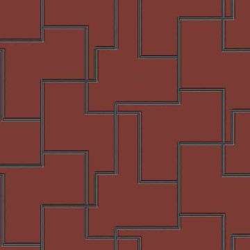 Tapete Grau, Silber, Orange, Terrakotta, Rot MASUREEL Vliestapete (1037863)