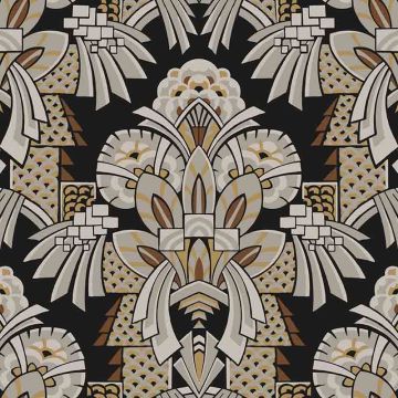 Tapete Beige, Creme, Gold, Kupfer MASUREEL Vliestapete (1037890)