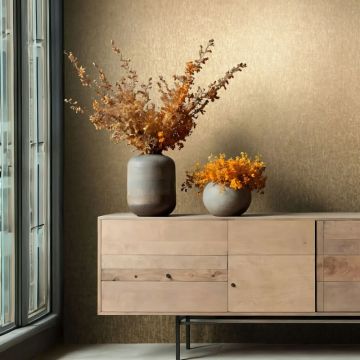 Vliestapete in Kupfer Betonoptik Uni Modern für Wohnzimmer Schlafzimmer Küche (KG-171458)