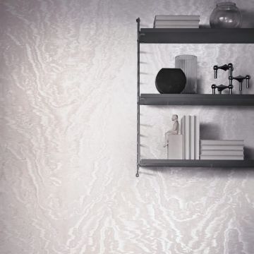 Vliestapete in schimmernder Marmoroptik beige, rosa Metalloptik (KG-171504)
