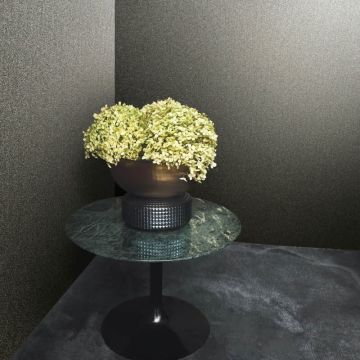 Vliestapete in Textiloptik mit grober Struktur grau Uni (KG-171520)