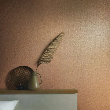 Vliestapete in Textiloptik mit grober Struktur braun Uni (KG-171521)