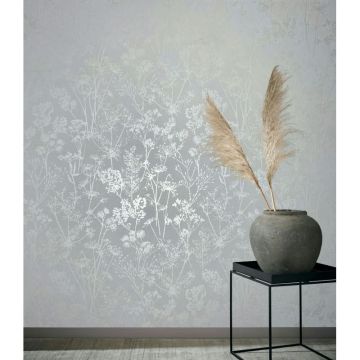Vliestapete in weiß Blattmotiv Blätteroptik Floral Natur (KG-171569)