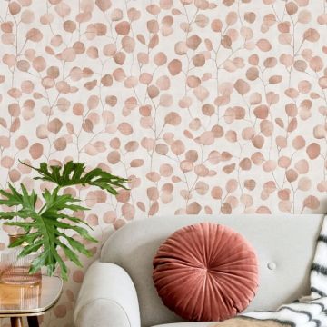 Vliestapete in Beige Blätter Blattoptik Floral Natur für Wohnzimmer Schlafzimmer Küche (KG-171598)
