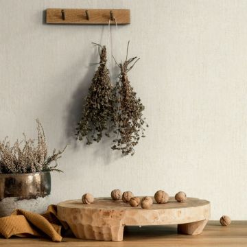 Vliestapete in Beige Leicht Strukturiert Uni Modern für Wohnzimmer Schlafzimmer Küche (KG-171631)
