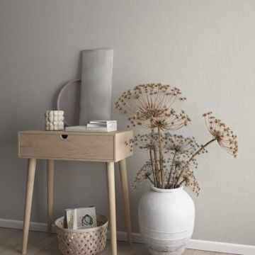 Vliestapete in Grau Leicht Strukturiert Uni Modern für Wohnzimmer Schlafzimmer Küche (KG-171633)