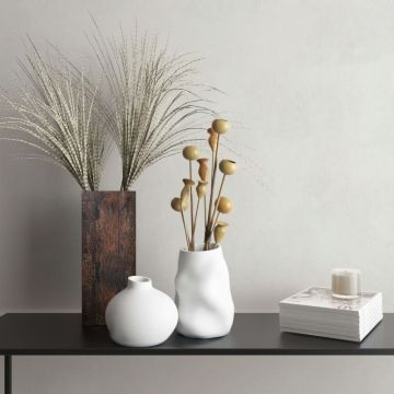 Vliestapete in Weiß Betonoptik Used-Look Uni für Wohnzimmer Schlafzimmer Küche (KG-171644)