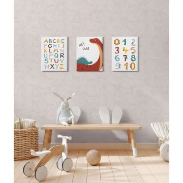 Vliestapete Hellgrau Kinderzimmer Einfarbige Tapete modern Kindertapete (KG-172215)