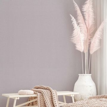 Vliestapete Strukturiert Uni Modern  in Rosa-Braun für Wohnzimmer, Schlafzimmer, Küche (KG-172691)