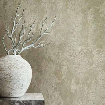 Vliestapete Betonoptik Metalloptik Modern glänzend in Graubraun für Wohnzimmer, Schlafzimmer, Büro (KG-172703)