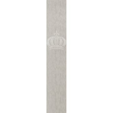Vliestapete Krone, Betonoptik Metalloptik Modern glänzend in Graubraun für Wohnzimmer, Schlafzimmer, Büro (KG-172717)