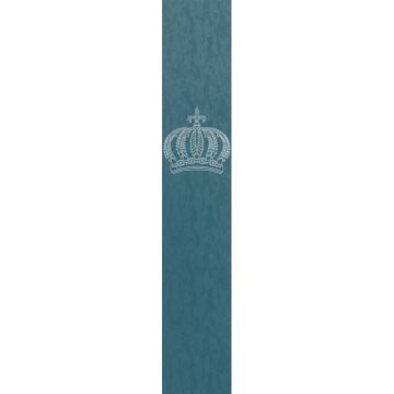 Vliestapete Krone, Betonoptik Metalloptik Modern glänzend in Grün für Wohnzimmer, Schlafzimmer, Büro (KG-172722)
