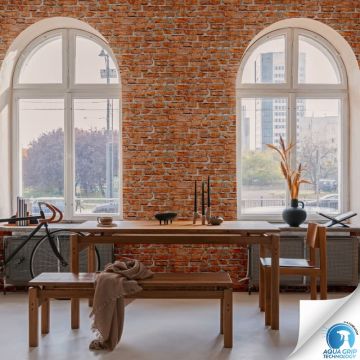 Vorgekleisterte Backstein-Tapete Ziegeloptik Rot - Industrial Vliestapete Loftstil (KG-172817)