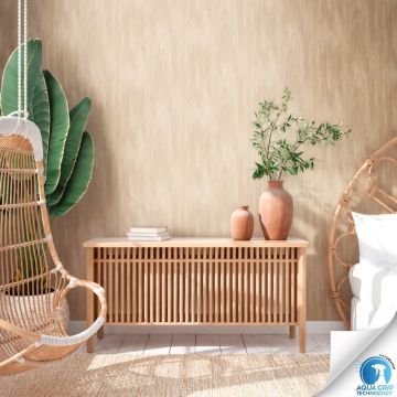 Vorgekleisterte Holzoptik-Tapete Natur Beige - Vliestapete mit Holzstruktur (KG-172821)